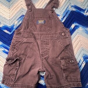 Vintage Osh Kosh B'Gosh Vestback Overall Boys Size 12 Month Corduroy Made In USA